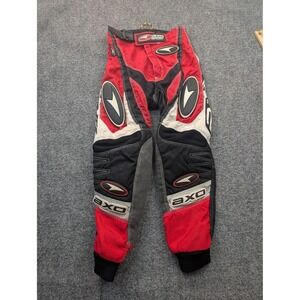 AXO Sport Pants Youth 20 Red Black‎ Motocross MX Off Road Riding Gear Padded